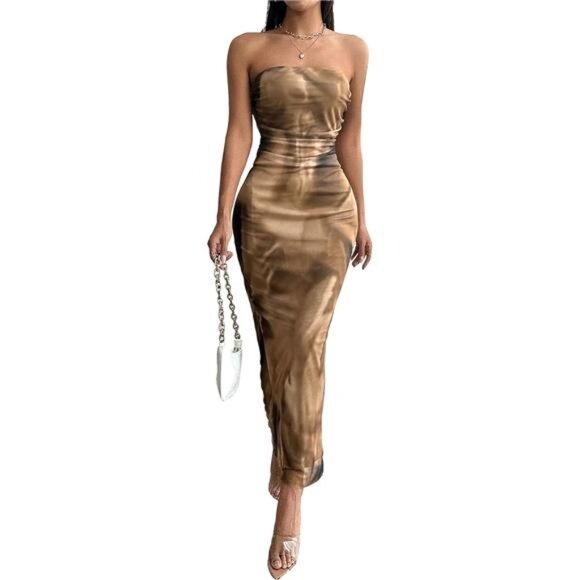 brown strapless dresses Faith Espresso Maxi Dress - XS Size - Women's Azazie Black A-Line Floor-Length Size:8 US long tunic top Strapless%20Draped%20Maxi%20Dress%20Brown%0D%0ADESIGN%3A%0D%0A%0D%0AColor%3A%20Brown%0D%0AStrapless%20design%0D%0ASleeveless%0D%0ADraped%20design%0D%0AConcealed%20zipper%20at%20back%0D%0AGentle%20Dry%20Clean%20Only%0D%0ALength%3A%20Maxi%0D%0A%0D%0AMATERIAL%3A%0D%0A%0D%0APolyester%20%2B%20Cotton%0D%0AHigh%20quality%20durable%20fabric